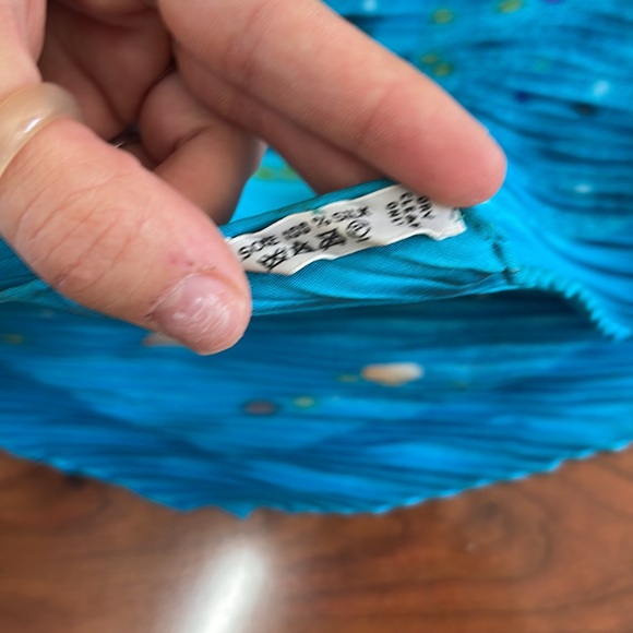 Burberry Blue Galaxy Outer Space Plants Pattern 100% Silk Scarf - Picture 7 of 8